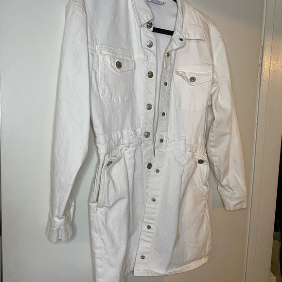 Zara White Denim Dress - Picture 2 of 5